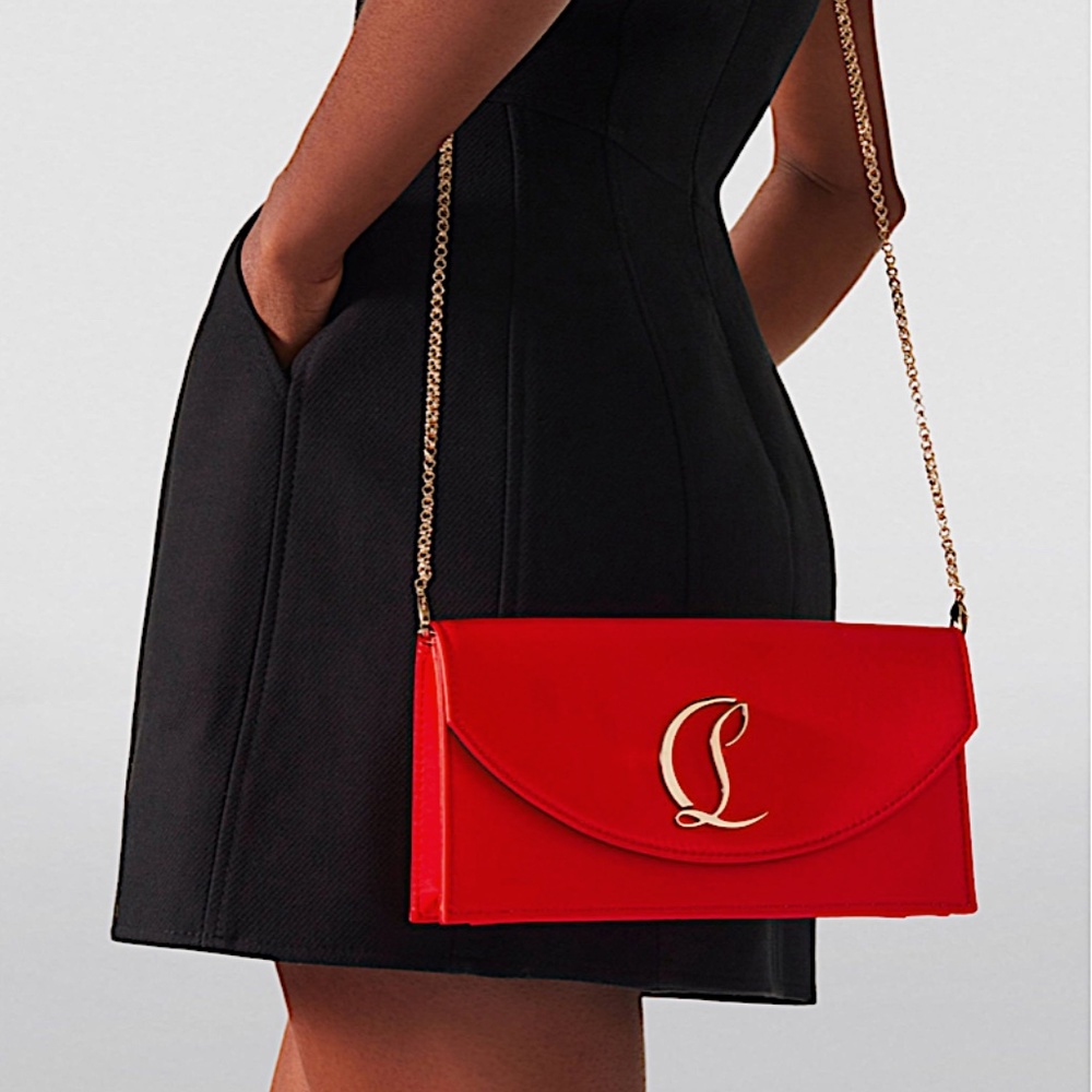 CHRISTIAN LOUBOUTIN Loubi54 Small satin crossbody clutch - Picture 2 of 16